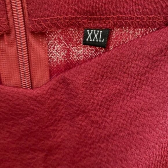 Women's Vintage Red Fit and Flare Midi Dress size XXL - Picture 4 of 5